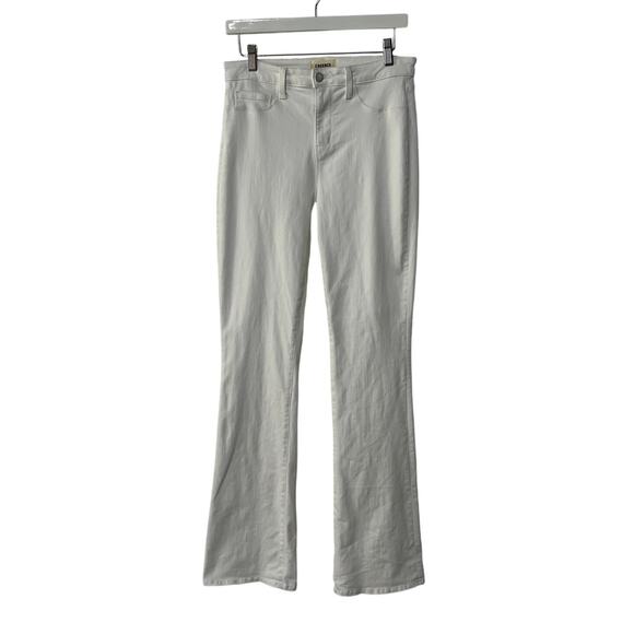 L'AGENCE JEANS WOMENS SIZE 28 SELMA HIGH RISE SLEEK BABY BOOTCUT WHITE - Picture 1 of 10